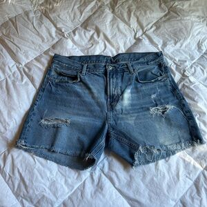 Distressed Denim Women Shorts